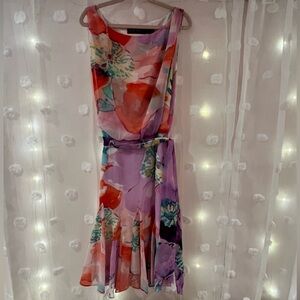 Ralph Lauren- Sz 2- Stunning Sunday Best dress! Vibrant Watercolor print!!
